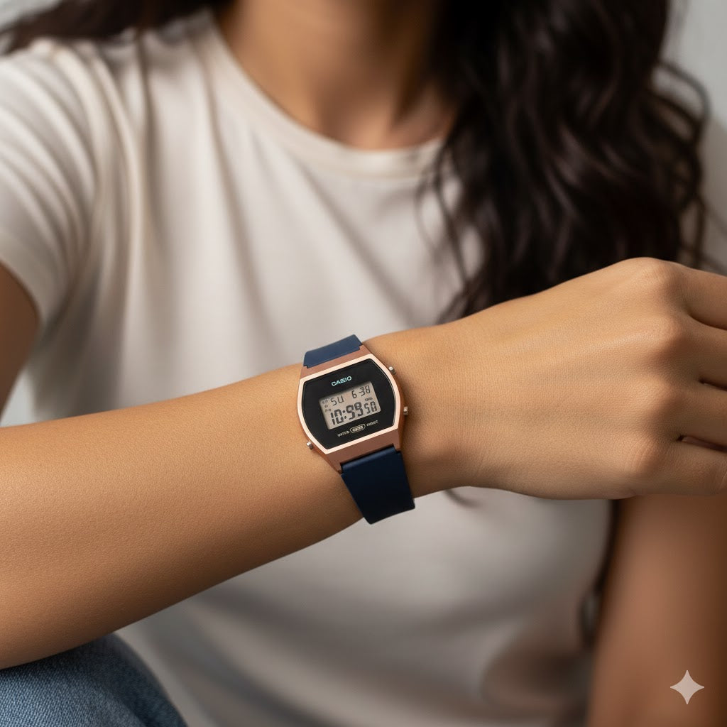 Reloj Casio LW-204 - La Vibración Retro del Tiempo Digital